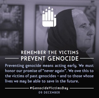 #GenocideVictimsDay: Zitat zum „Internationalen Tag des Gedenkens an die Opfer des Verbrechens des Völkermordes und ihrer Würde und der Verhütung dieses Verbrechens“ am 9. Dezember