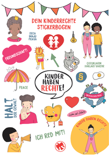 Kinderrechte-Stickerbogen