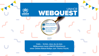 Screenshot UNHCR Webquest