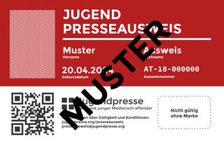 Jugend-Presseausweis österreichische Seite