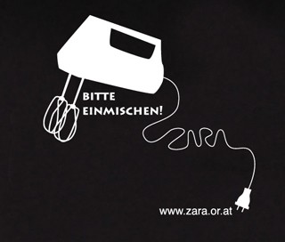 Mit diesem Motiv auf T-Shirts fordert ZARA auf, Zivilcourage zu zeigen